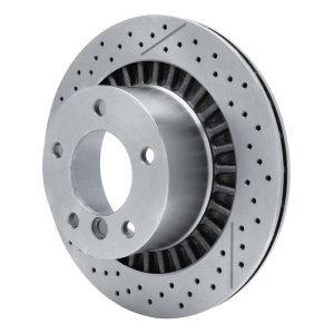 Mercedes-Benz G65 AMG Brake Rotor (1) - Rear - R1 Concepts - Drilled and Slotted - `13-`18